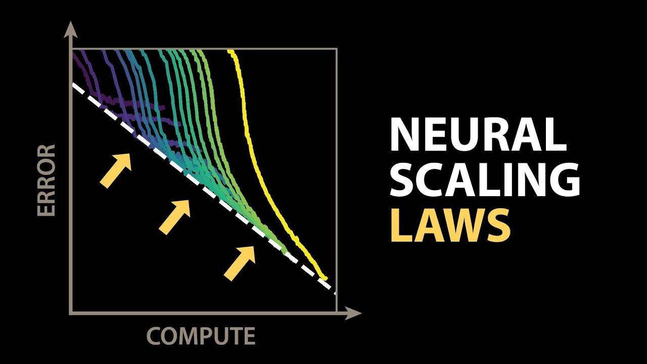 Neural scaling laws: training curves hugging the efficient compute frontier